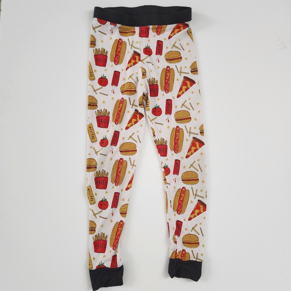 Little Sleepies Pajama Pants Kids Size 5/6 Fast Food‎ Fun Print Sleepwear